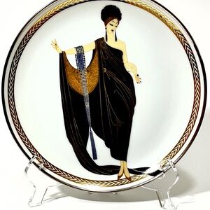 House of Erte Franklin Mint Limited Edition Art Deco Porcelain Plate GLAMOUR